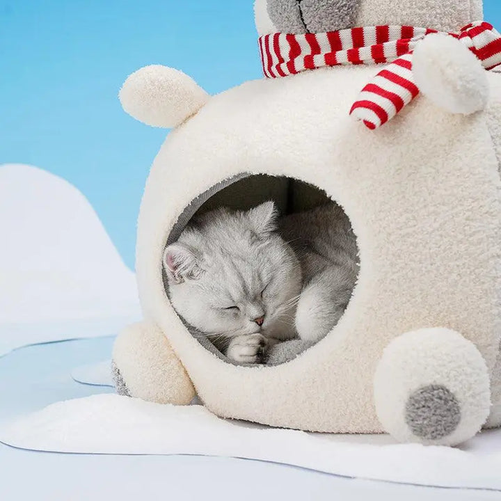 Polar Bear Pet House - Cozy and Cute for Your Pet - Gabby Whale