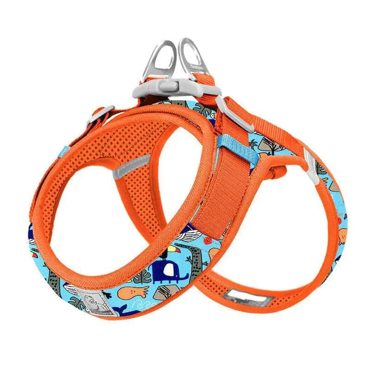 Lightweight Printed Designer Dog Harness - Gabby Whale