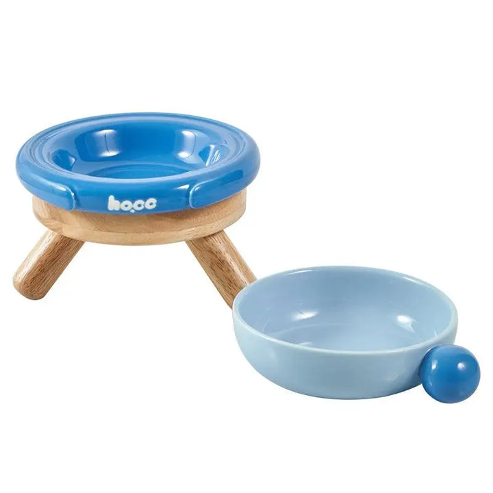 A modular Ceramic Pet Bowl set featuring easy-to-clean ceramic bowls with adjustable height stands, designed for both cats and dogs. The bowls are stylish, bacteria-resistant, and provide enhanced feeding posture.