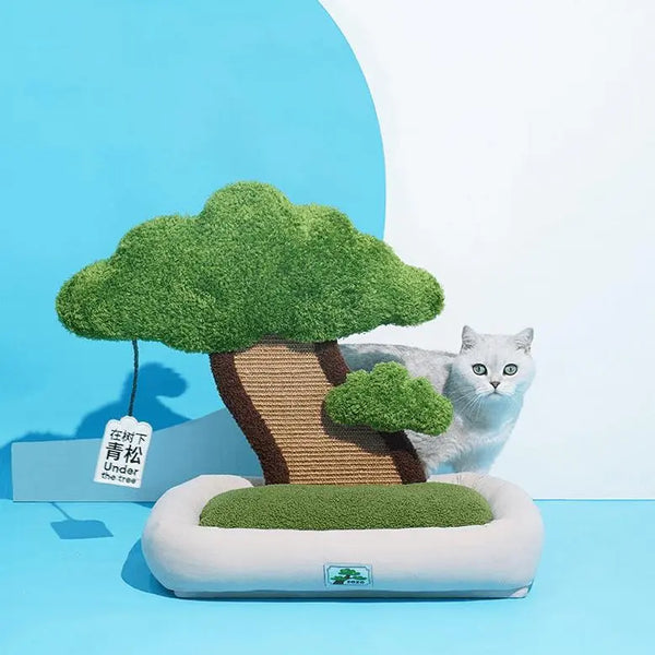 Cozy Pine Bonsai Cute Cat Bed – The Perfect Haven Your Cat Prefers - Gabby Whale