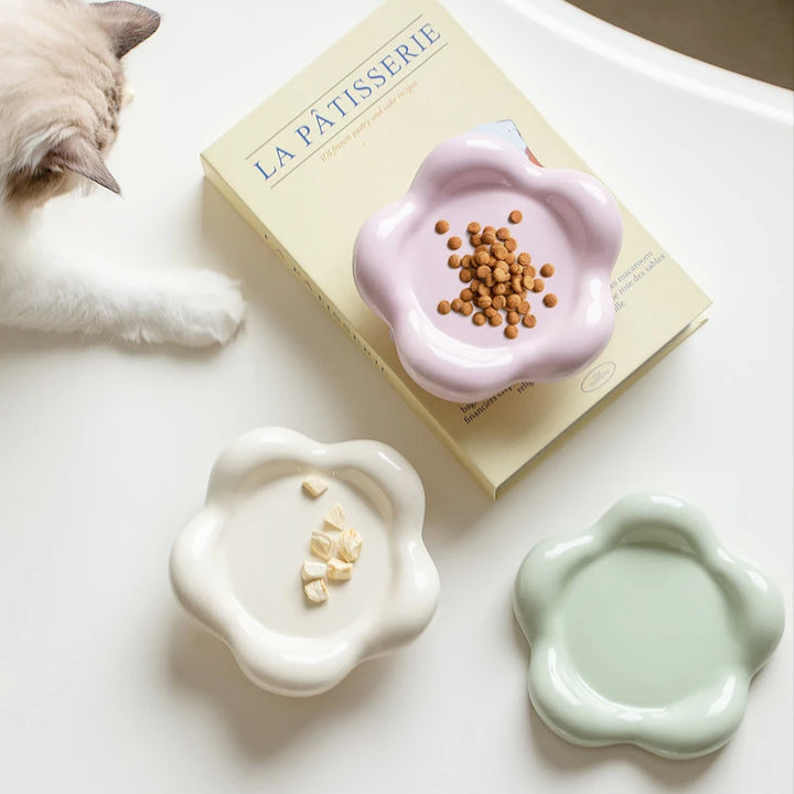 Ceramic Cat Bowl | Elevated Design - Gabby Whale