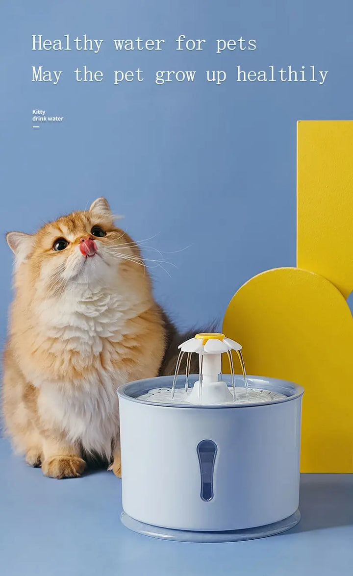 2.4L Cat Water Dispenser | LED Light & Smart Filtration - Gabby Whale