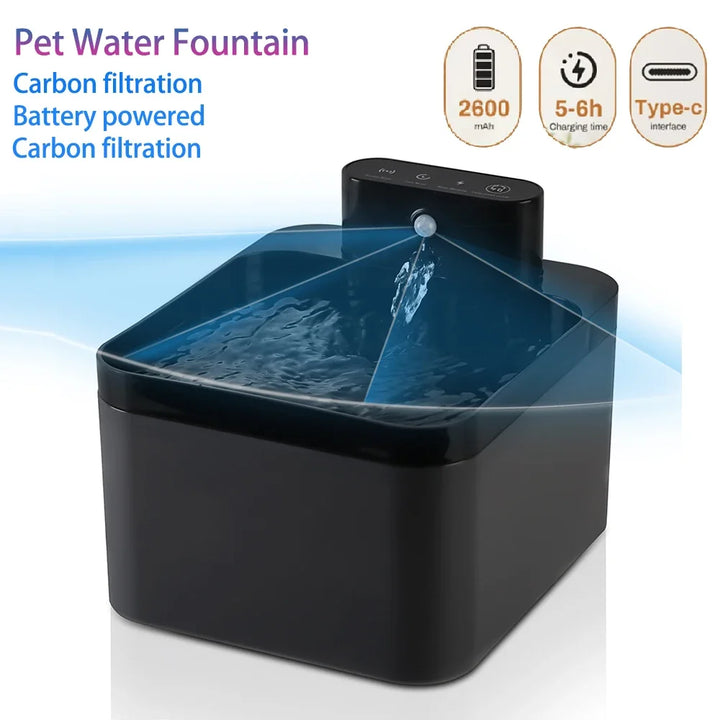 Automatic Cat Water Fountain | Wireless & Quiet Hydration - Gabby Whale