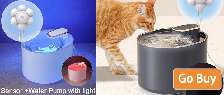 Automatic Cat Water Fountain | Wireless & Quiet Hydration - Gabby Whale