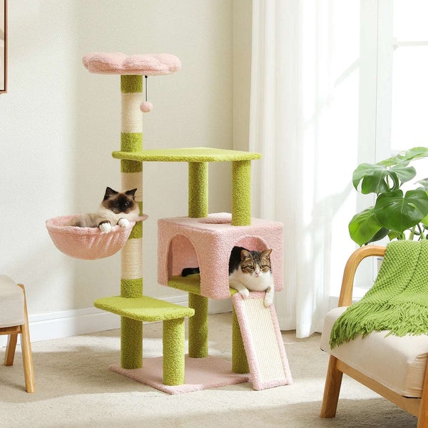 Flower Cat Tree Multi-Level Tower - Gabby Whale