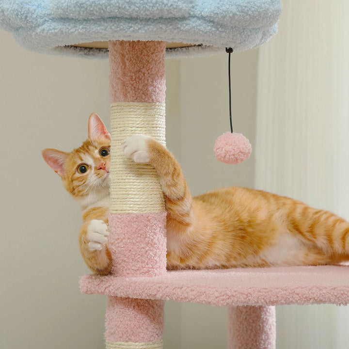 Flower Cat Tree Multi-Level Tower - Gabby Whale