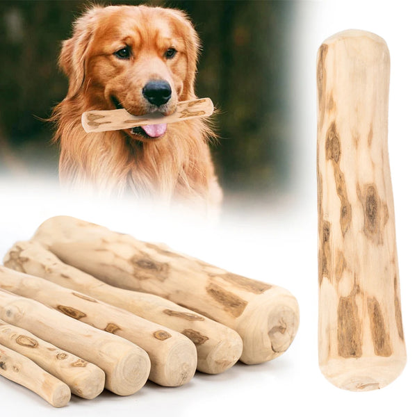 Natural Coffee Wood Dog Chew Stick – Bite-Resistant Toy