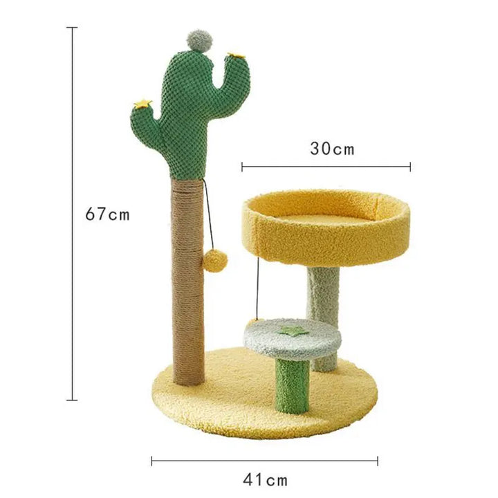 Small Cat Tree | Cactus Style Climbing Frame - Gabby Whale