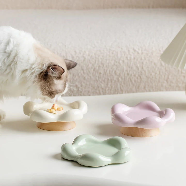 Ceramic Cat Bowl | Elevated Design - Gabby Whale