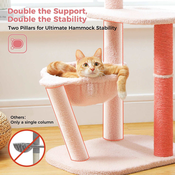 Pink Flamingo Cat Tower | Stylish &amp; Functional Cat Tree - Gabby Whale