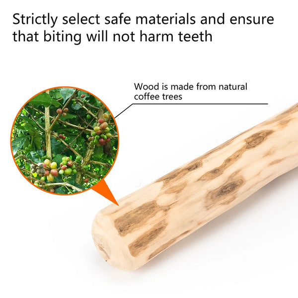 Natural Coffee Wood Dog Chew Stick