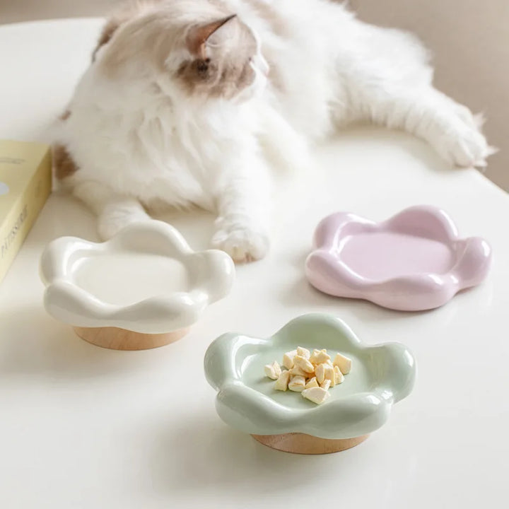 Ceramic Cat Bowl | Elevated Design - Gabby Whale