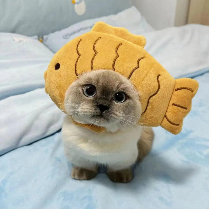 Funny Cat Hat | Plush Yarn Cosplay Cap - Gabby Whale