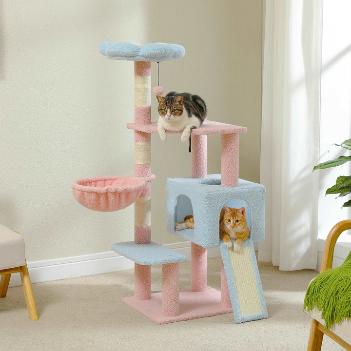 Flower Cat Tree Multi-Level Tower - Gabby Whale