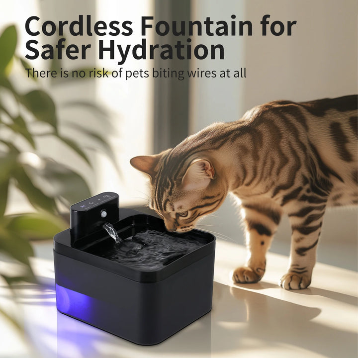 Automatic Cat Water Fountain | Wireless & Quiet Hydration - Gabby Whale