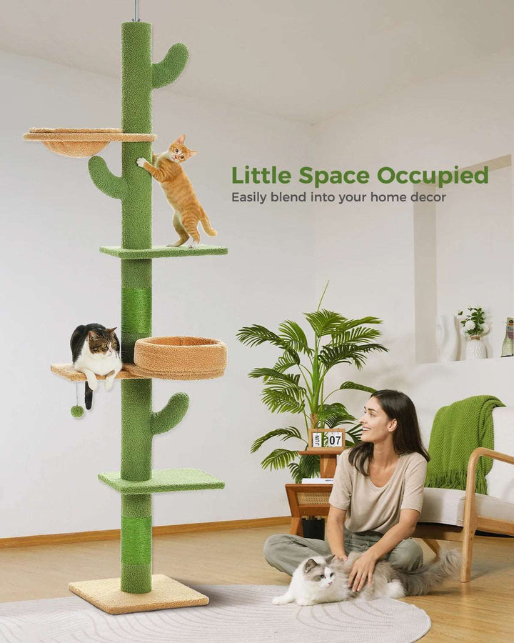 Adjustable Height Cactus Cat Tree - Gabby Whale