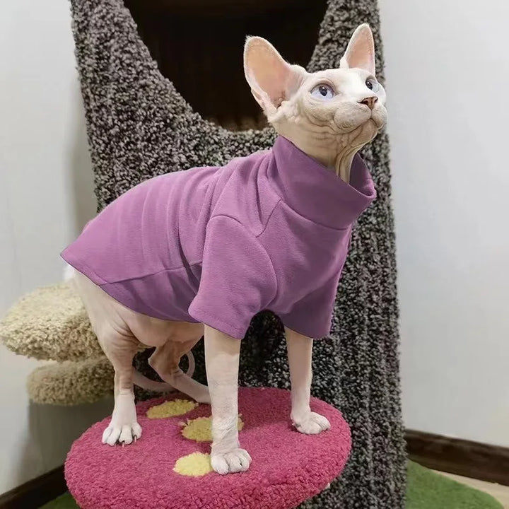 Soft Cotton Clothes for Sphynx Cats | Fall & Winter Outfits - Gabby Whale