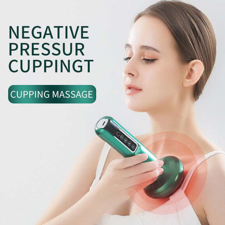 Electric Vacuum Cupping Massager For Body Anti-Cellulite Suction Cup Gua Sha Massage Body Cups Guasha Fat Burning Slimming Jars Gabby Whale