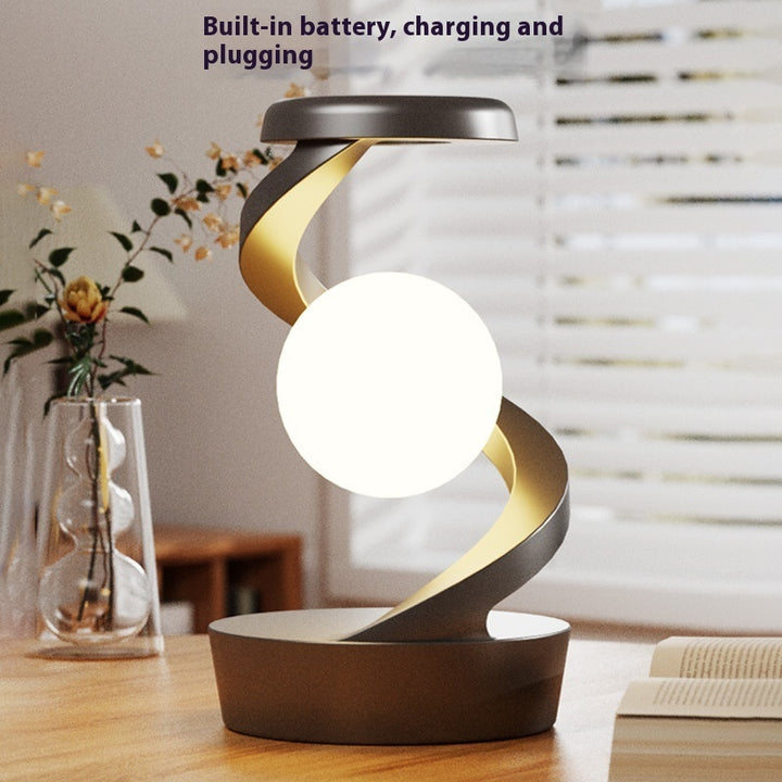 Rotating Moon Desk Lamp With Phone Wireless Charging Sensor Control Table Lamps Decorative Desktop Lamp Small Night Lamp Home Decor Gabby Whale