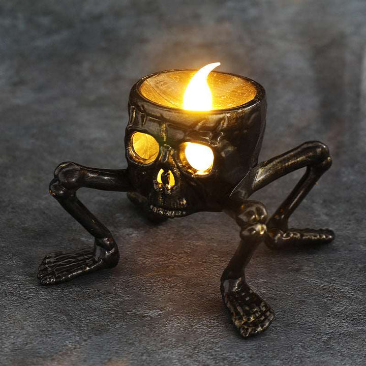 Halloween Skull Hand Lantern Atmosphere Decoration Props Skull Foot Night Lantern Halloween Candle Lantern Gabby Whale