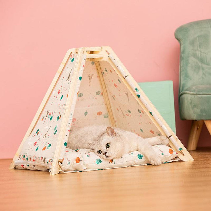 Dog Tent Bed | Removable Pet House with Cushion - Gabby Whale