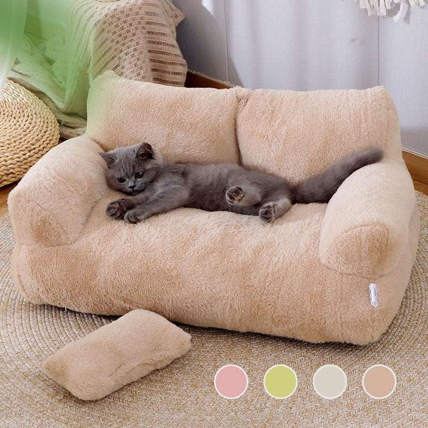 Luxury Cat Bed Sofa Winter Warm Cat Nest Pet Bed For Small Medium Dogs Cats Comfortable Plush Puppy Bed Pet Supplies - Gabby Whale