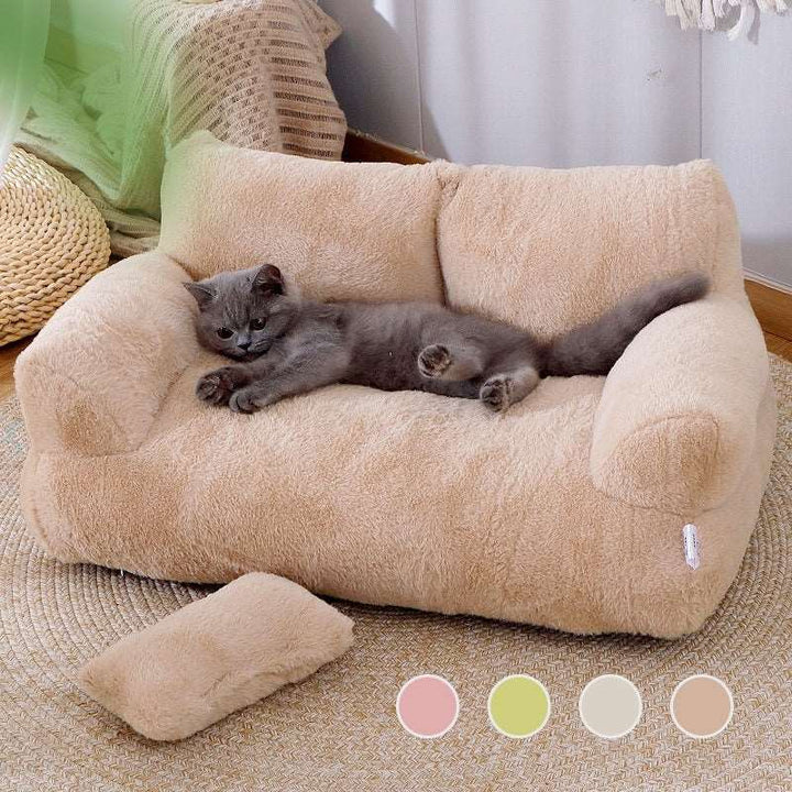 Luxury Cat Bed Sofa Winter Warm Cat Nest Pet Bed For Small Medium Dogs Cats Comfortable Plush Puppy Bed Pet Supplies Gabby Whale