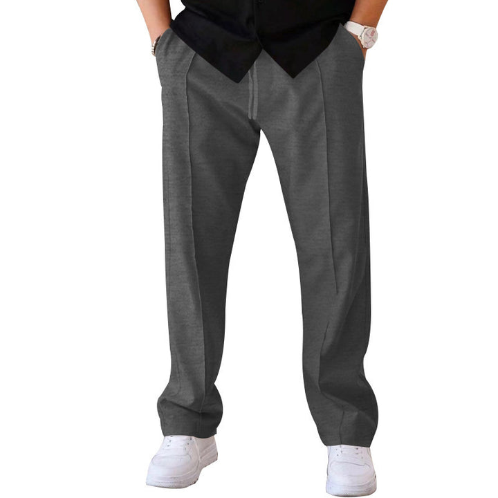 Men's Trousers Sports Casual Loose Straight Pants With Drawstring Design Clothing - Gabby Whale