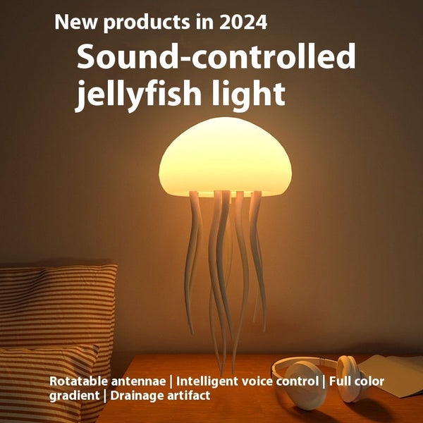 Jellyfish Mood Lamp LED Jellyfish Night Light Portable Jellyfish Lamp Jellyfish Decorations Smart Table Lamp For Bedside Desk Gabby Whale