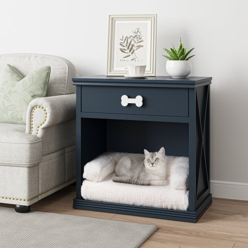 Vintage Small Locker With LED Lights And Pet Bed Gabby Whale