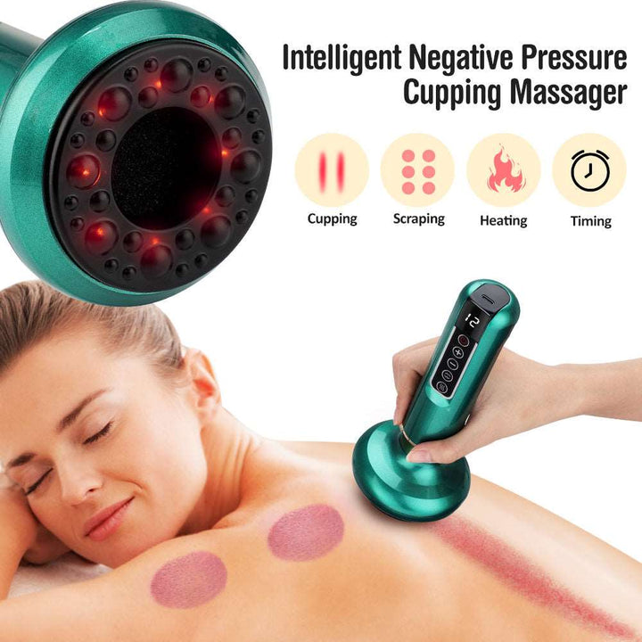 Electric Vacuum Cupping Massager For Body Anti-Cellulite Suction Cup Gua Sha Massage Body Cups Guasha Fat Burning Slimming Jars Gabby Whale