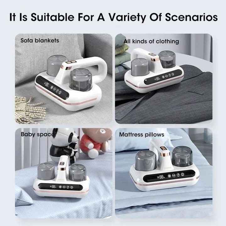 New Mattress Vacuum Mite Remover Cordless Handheld Cleaner Powerful Suction For Cleaning Bed Pillows Home Supplies Gabby Whale