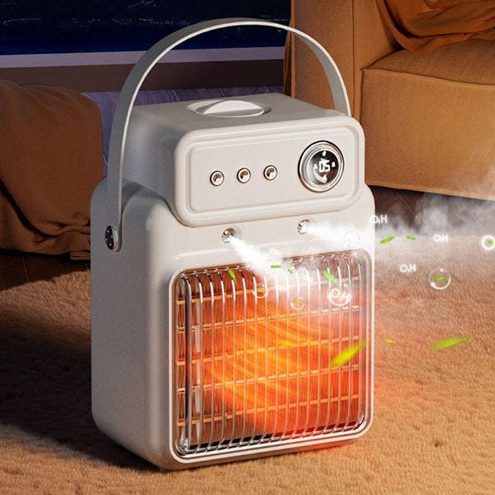 1200W 2 In 1 Efficient Room Heater Humidifying Table Heater Overheating Protections Heater Indoor Heater Suitable For Offices - Gabby Whale