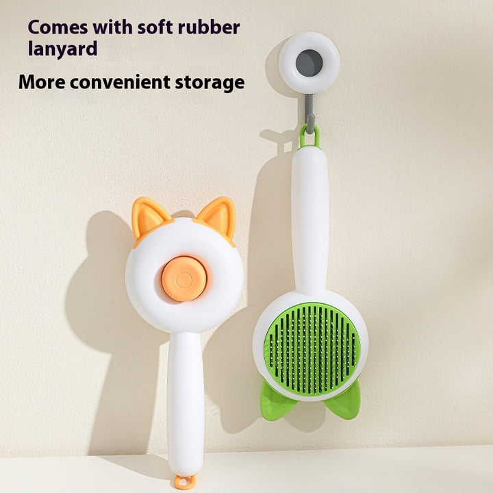 Pet Dog Brush Cat Comb Self Cleaning Pet Hair Remover Brush For Dogs Cats Grooming Tools Pets Dematting Comb Dogs Accessories Pet Products Gabby Whale