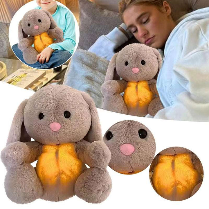 Breathing Rabbit Soothing Sensory Plush Toy With Relieve Anxiety Bunny Comforter Breathes For Newborn Conciliate Baby - Gabby Whale