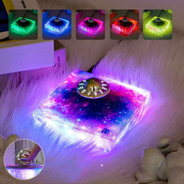 Levitating UFO Color Galaxy Lamp Magnetic Suspension UFO Star Light Creative Gift Decoration Home Decor Gabby Whale