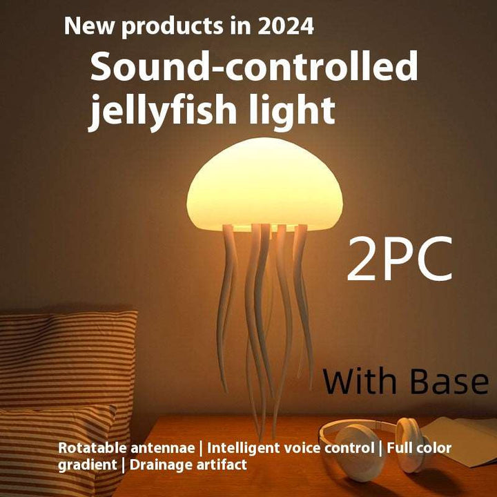 Jellyfish Mood Lamp LED Jellyfish Night Light Portable Jellyfish Lamp Jellyfish Decorations Smart Table Lamp For Bedside Desk Gabby Whale