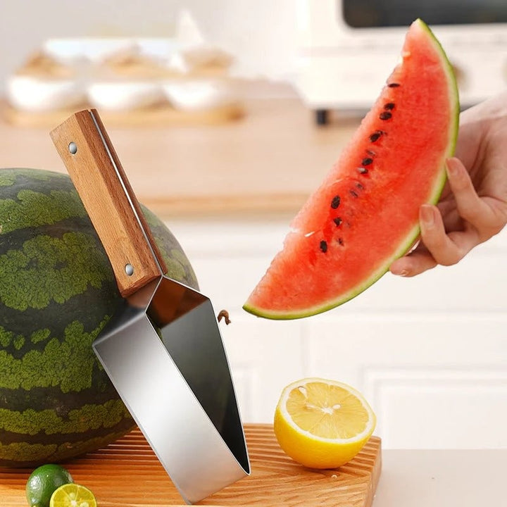 New Watermelon Splitter Watermelon Cutting Artifact 430 Stainless Steel Cutting Piece Splitter Household Melon Triangle Cutting Knife Fruit Knife Kitchen Gadgets Gabby Whale