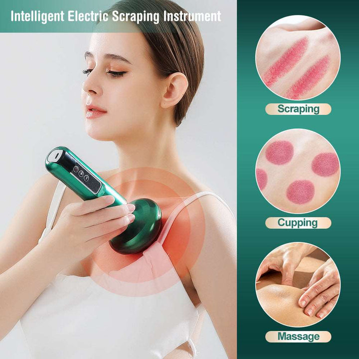 Electric Vacuum Cupping Massager For Body Anti-Cellulite Suction Cup Gua Sha Massage Body Cups Guasha Fat Burning Slimming Jars Gabby Whale