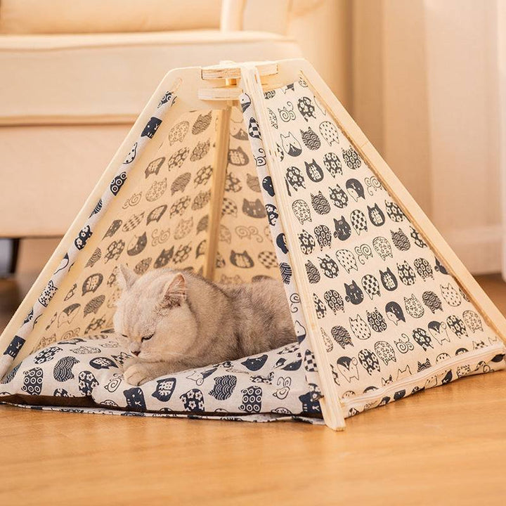 Dog Tent Bed | Removable Pet House with Cushion - Gabby Whale