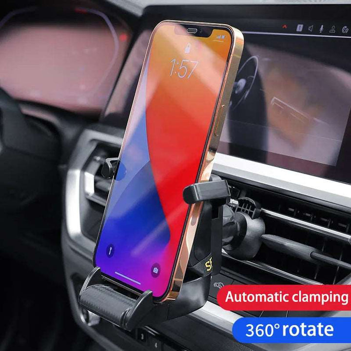 Racing Seat Shape Car Phone Holder Auto Air Vent Mobile Phone Clip 360 Degree Rotatable Car Cellphone Rack For Car Interior Gabby Whale