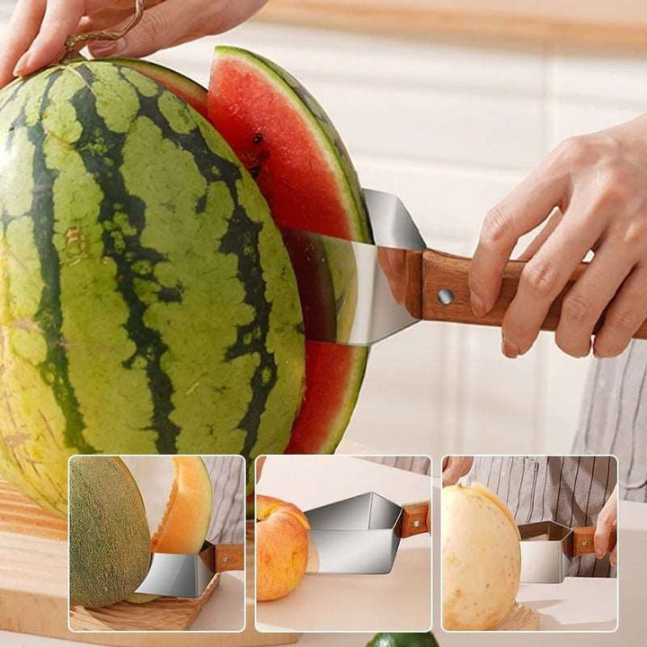 New Watermelon Splitter Watermelon Cutting Artifact 430 Stainless Steel Cutting Piece Splitter Household Melon Triangle Cutting Knife Fruit Knife Kitchen Gadgets Gabby Whale