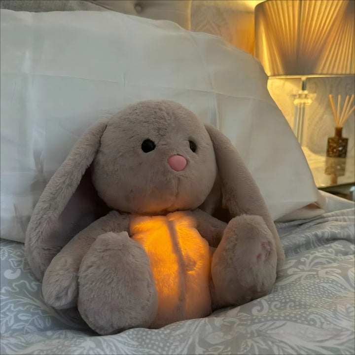 Breathing Rabbit Soothing Sensory Plush Toy With Relieve Anxiety Bunny Comforter Breathes For Newborn Conciliate Baby - Gabby Whale