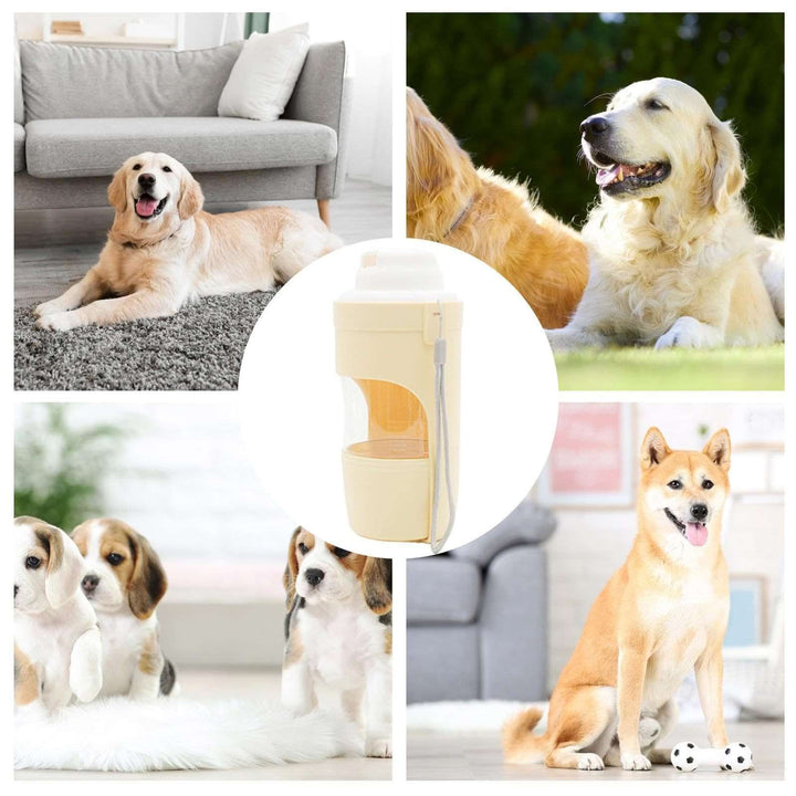 2 In 1 Travel Dog Water Bottle Pet Water Dispenser Feeder Drinking Feeder Dog Outing Water Feeder Pets Outdoor Portable Cup Pet Products - Gabby Whale