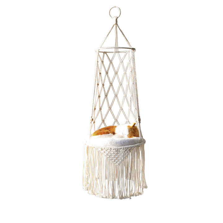 Hanging Cat Bed | Macrame Cat Hammock & Swing - Gabby Whale