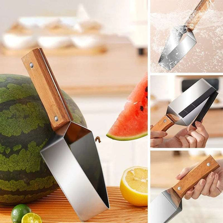 New Watermelon Splitter Watermelon Cutting Artifact 430 Stainless Steel Cutting Piece Splitter Household Melon Triangle Cutting Knife Fruit Knife Kitchen Gadgets Gabby Whale